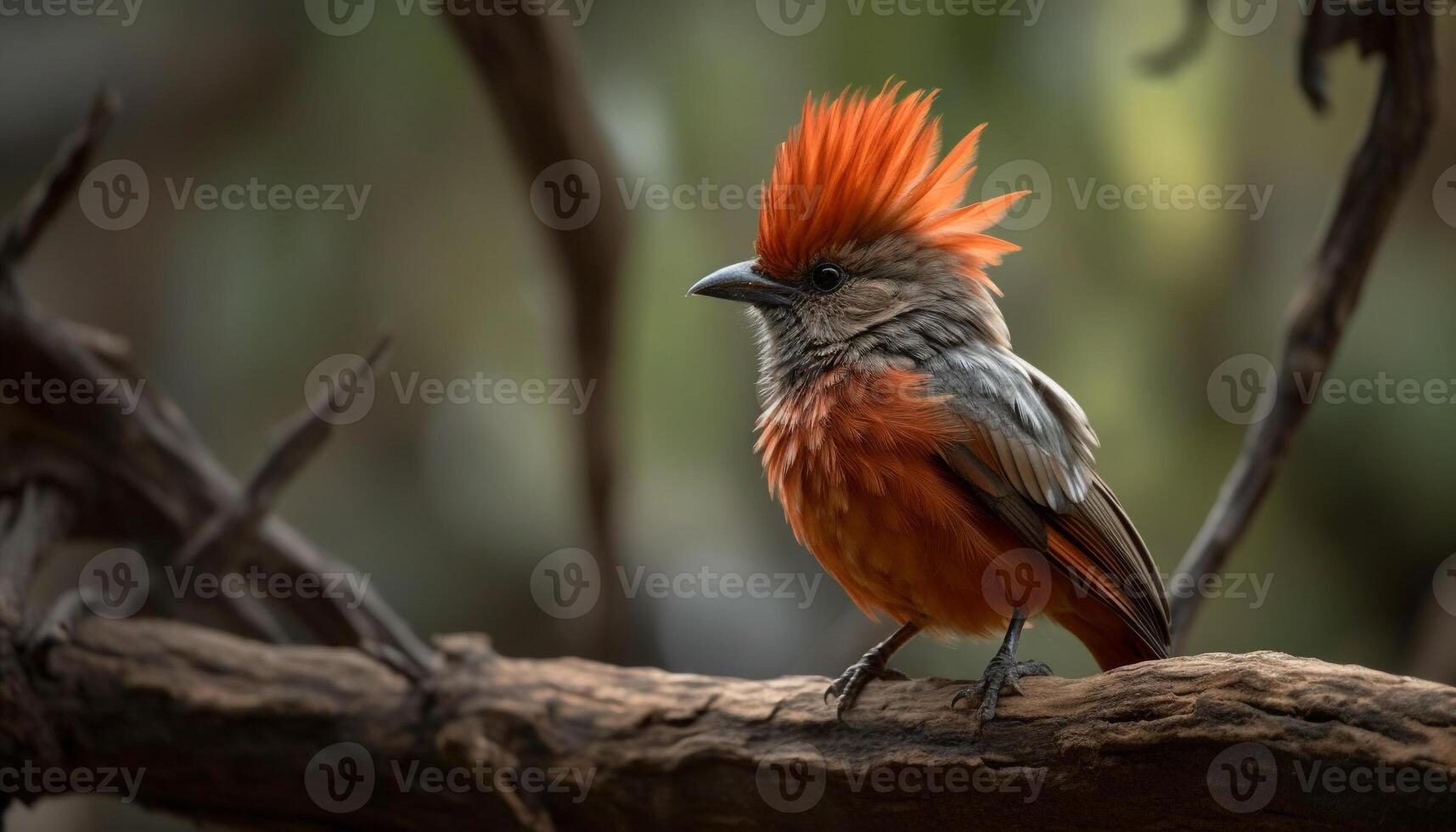 blauw mannetje bij eter neerstrijken Aan Afdeling in Afrikaanse Woud gegenereerd door ai foto