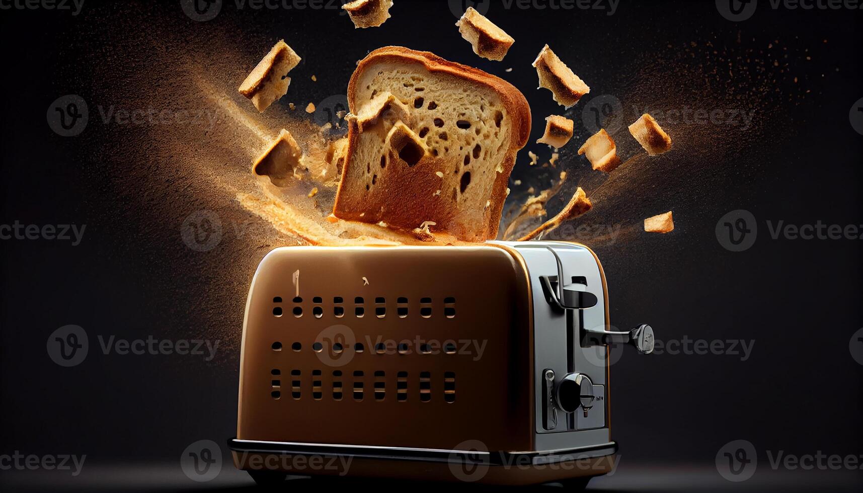 tosti apparaat grills vers brood oud fashioned toestel in keuken gegenereerd door ai foto