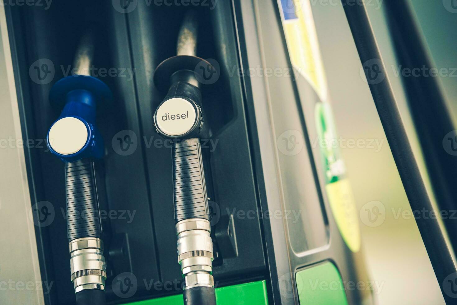 gas- station brandstof dispenser foto