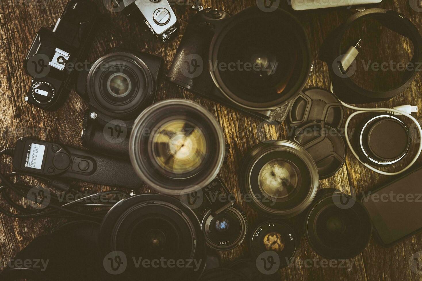 fotograaf uitrusting detailopname foto