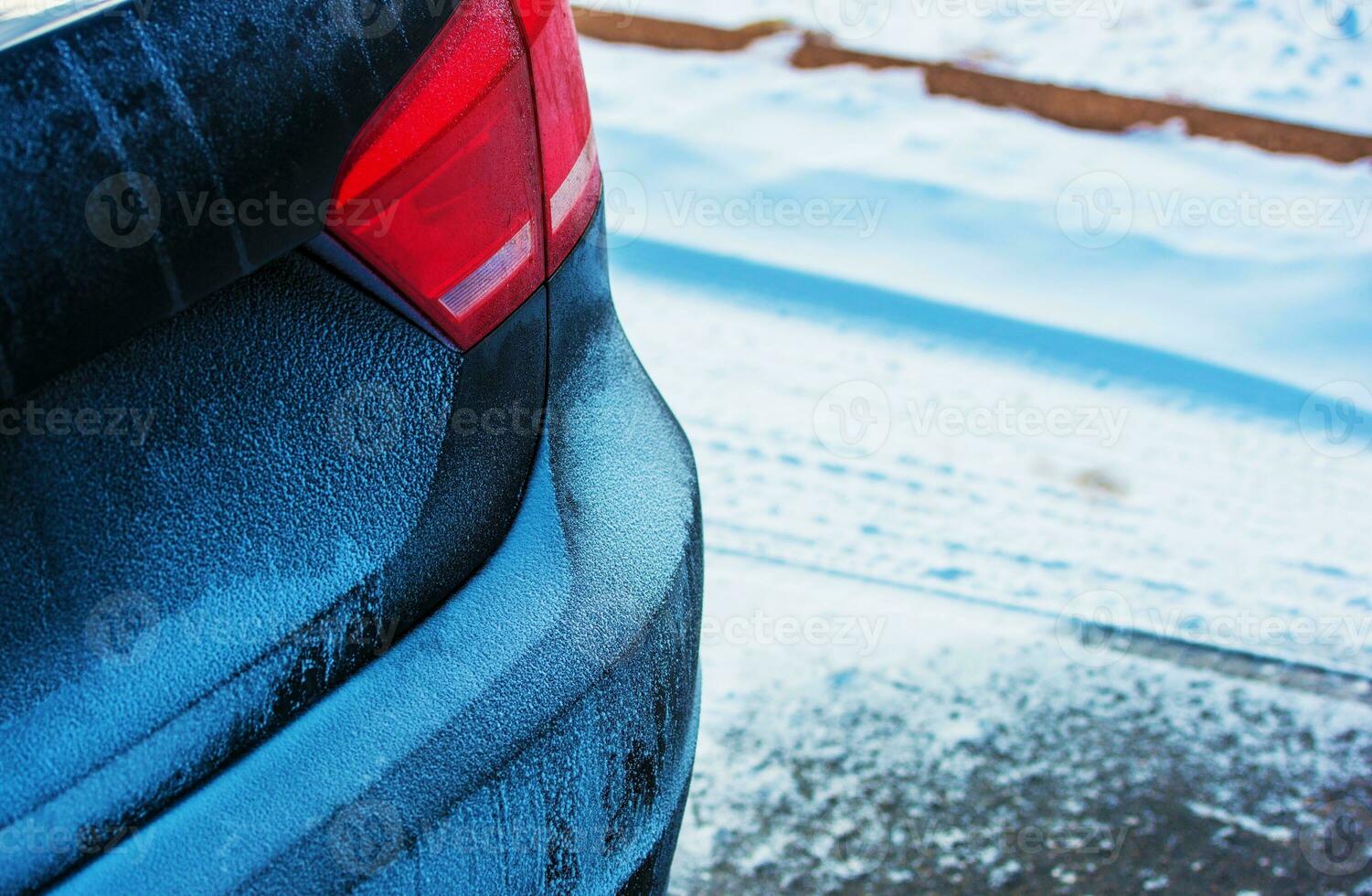 winter seizoen het rijden foto