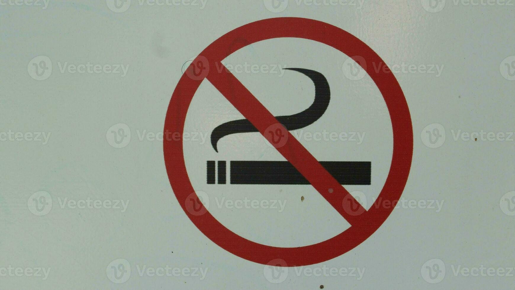 niet doen rook teken foto