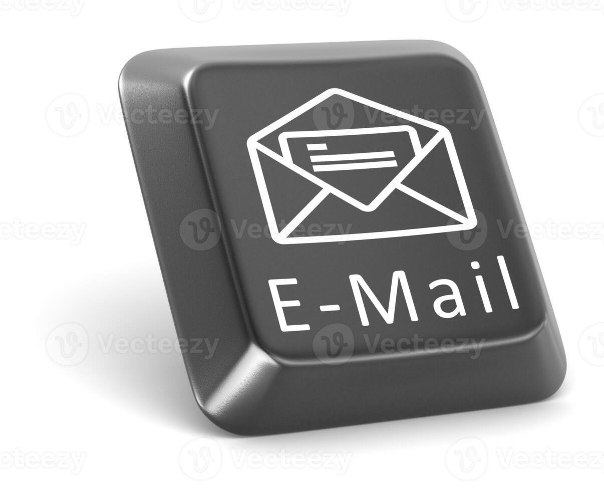 e-mail knop 3d geven foto