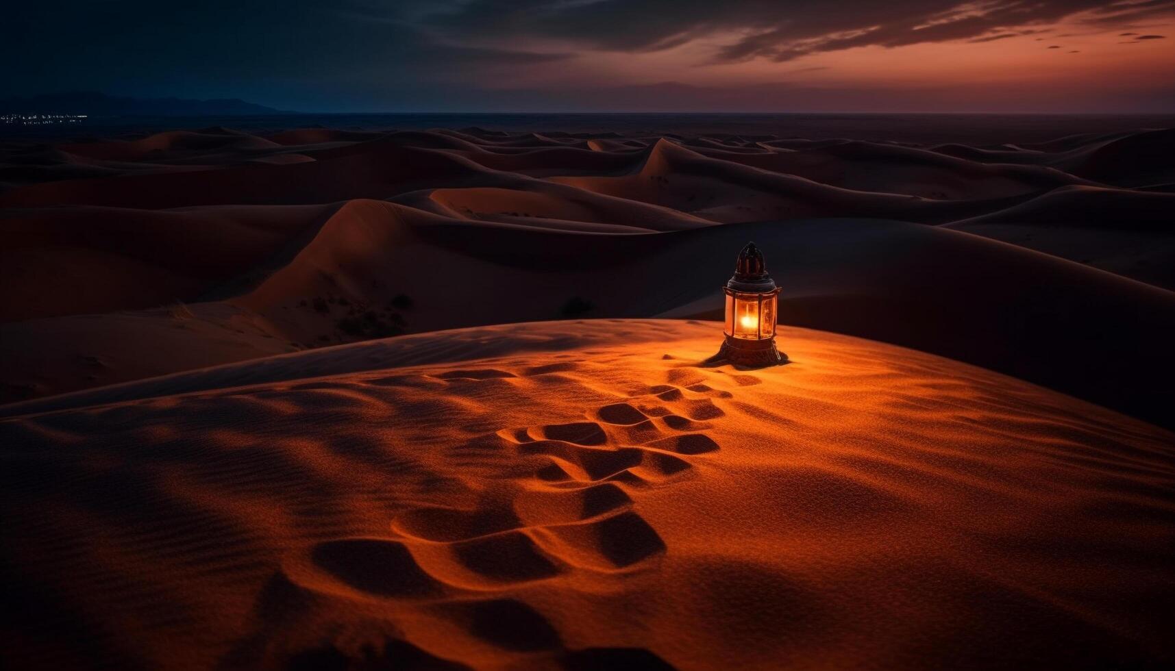 extreem terrein verlicht majestueus Afrikaanse zand duinen gegenereerd door ai foto