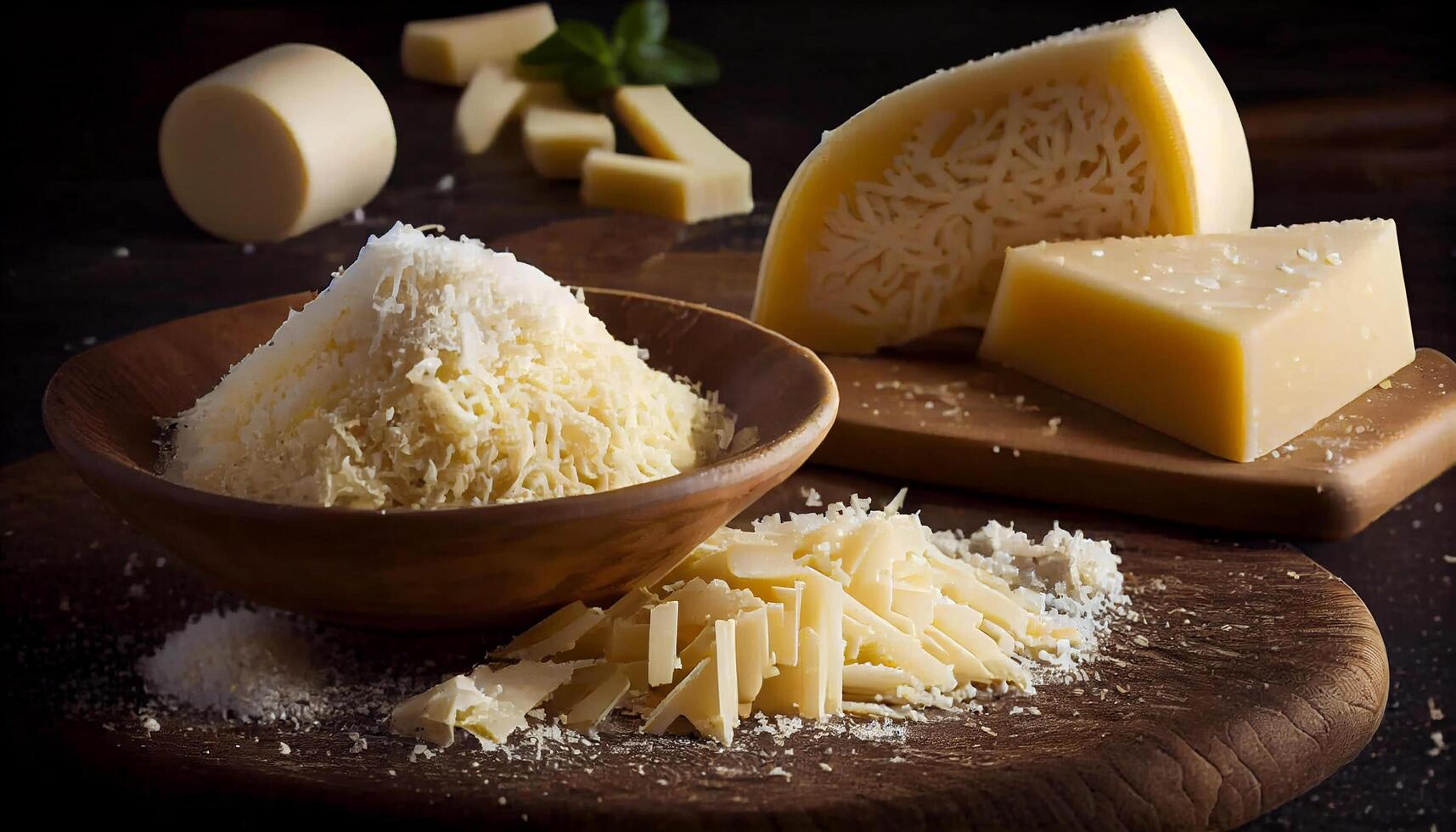 kaasachtig pasta Aan houten tafel, gezond nog fijnproever gegenereerd door ai foto