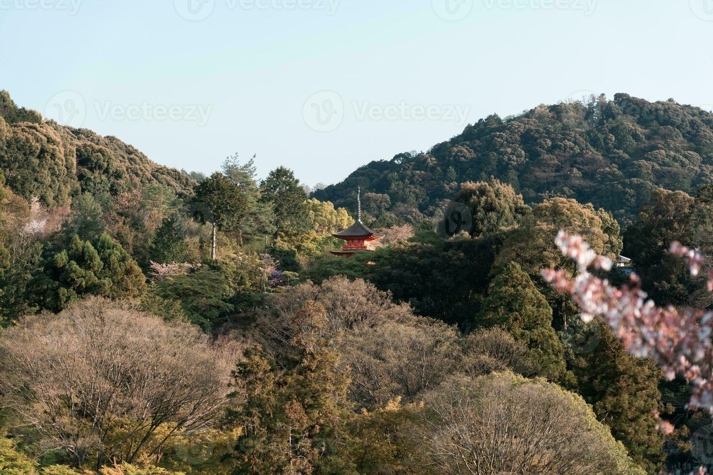 visie van kiyomizu dera foto