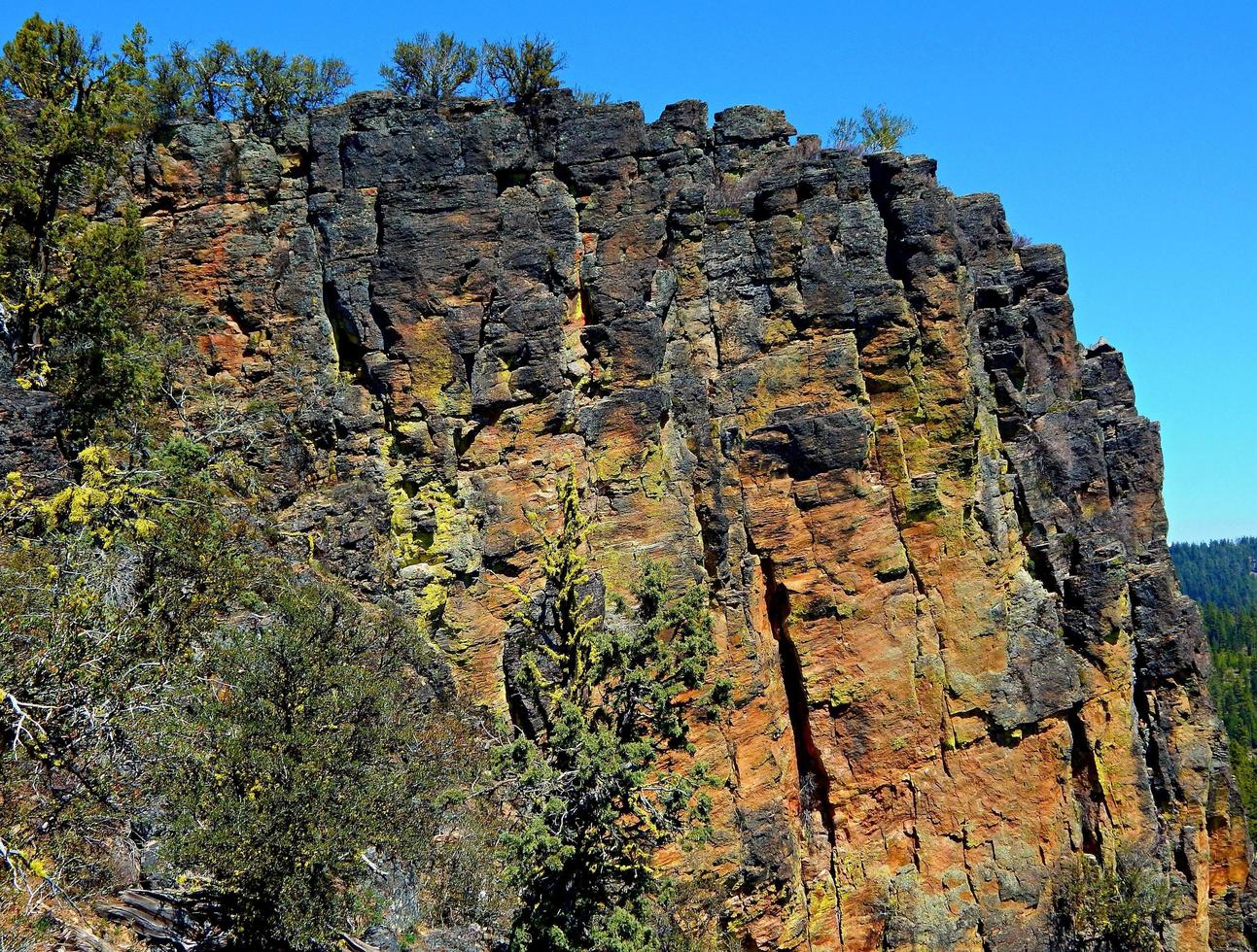 hash rock close up ochoco bergen in de buurt van prineville of foto