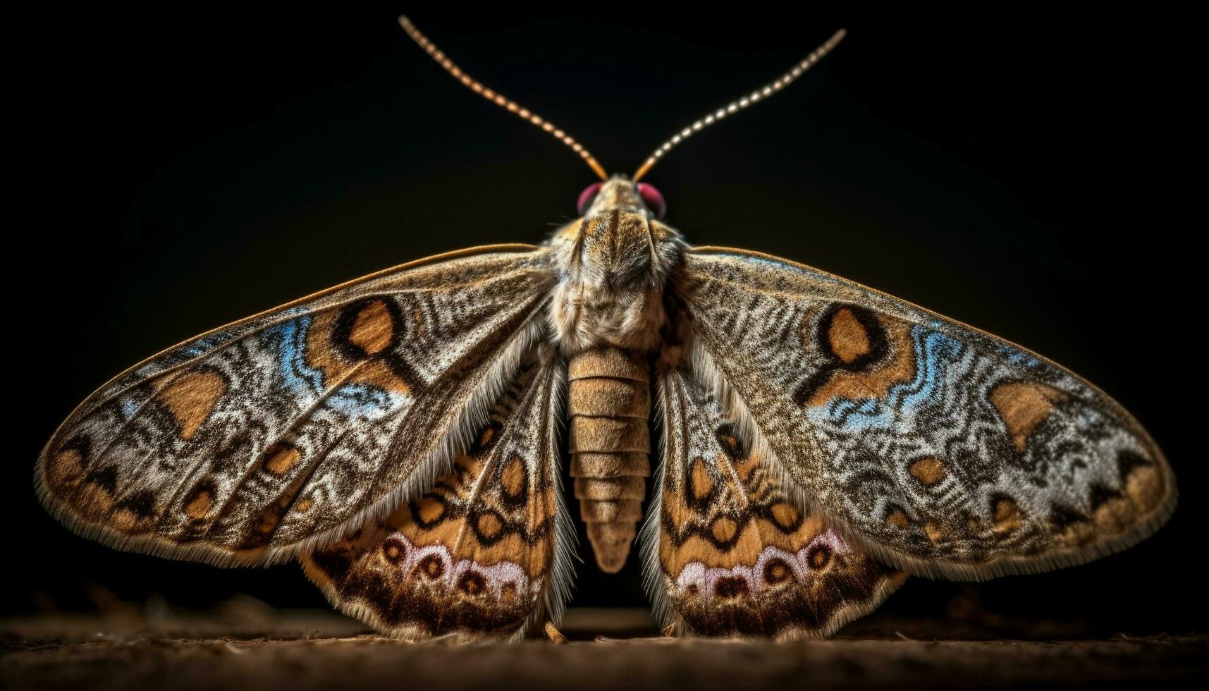 vlinder verspreidt Vleugels in levendig natuur gegenereerd door ai foto