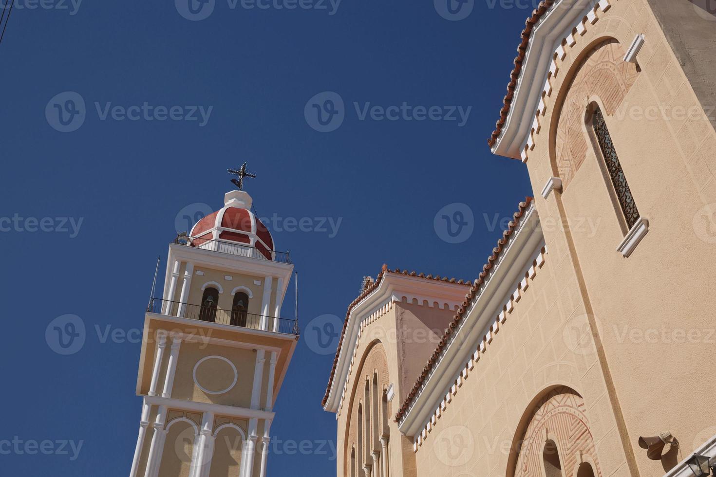 detail van een kerk op het eiland Zakynthos in Griekenland foto