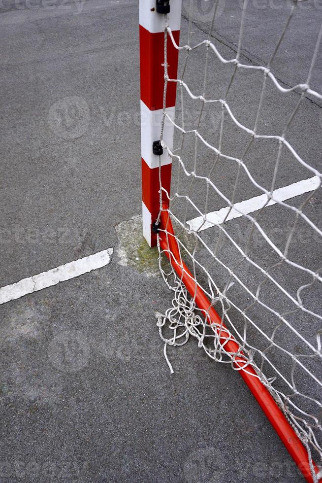 straatvoetbal doel sportuitrusting foto