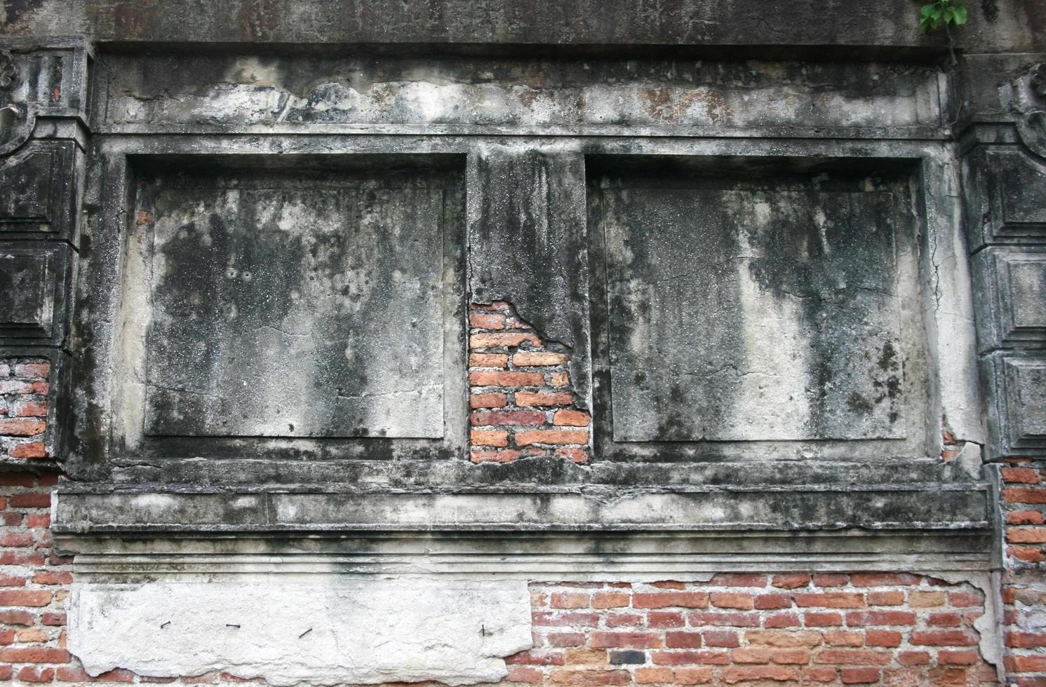 rode bakstenen muur voor achtergrond foto