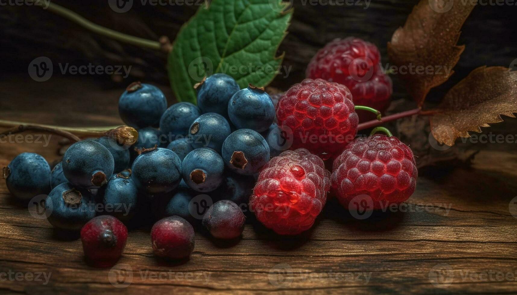 een sappig bosbes tussendoortje, perfect voor een gezond herfst maaltijd gegenereerd door ai foto