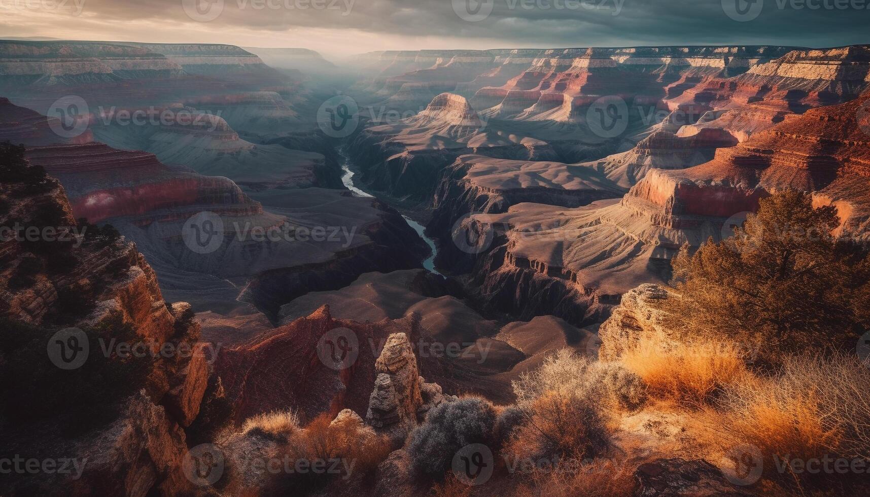 de majestueus zandsteen klif vorming is een natuurlijk schoonheid mijlpaal gegenereerd door ai foto