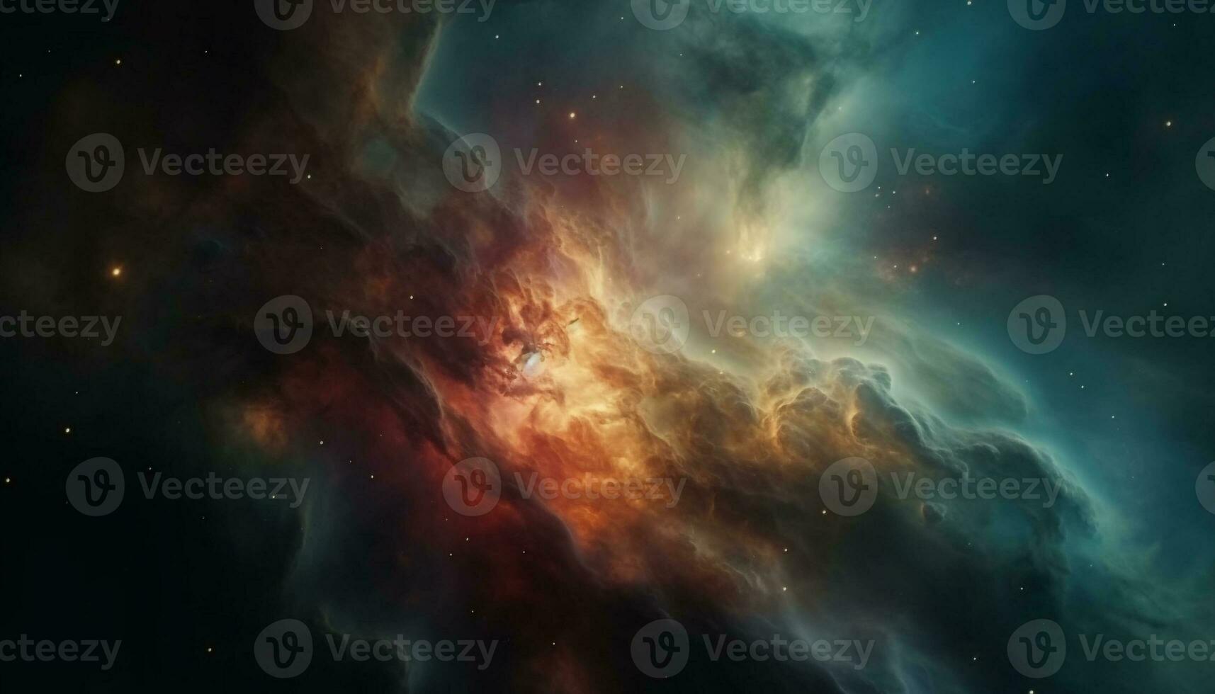 exploderend supernova verlicht diep ruimte, creëren abstract fractal patronen gegenereerd door ai foto