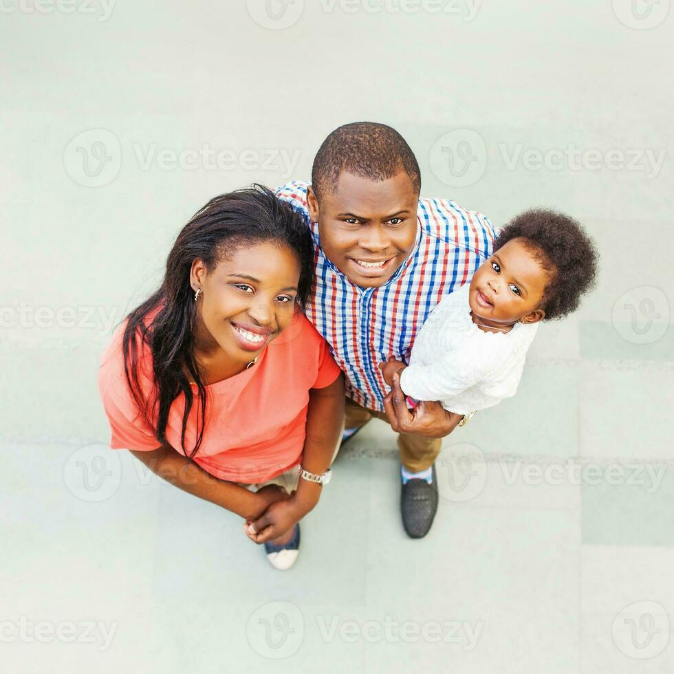 lief Afrikaanse familie - top visie foto