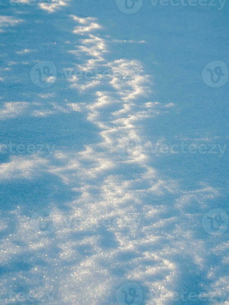 de structuur van wit sneeuw, clair-obscur. foto