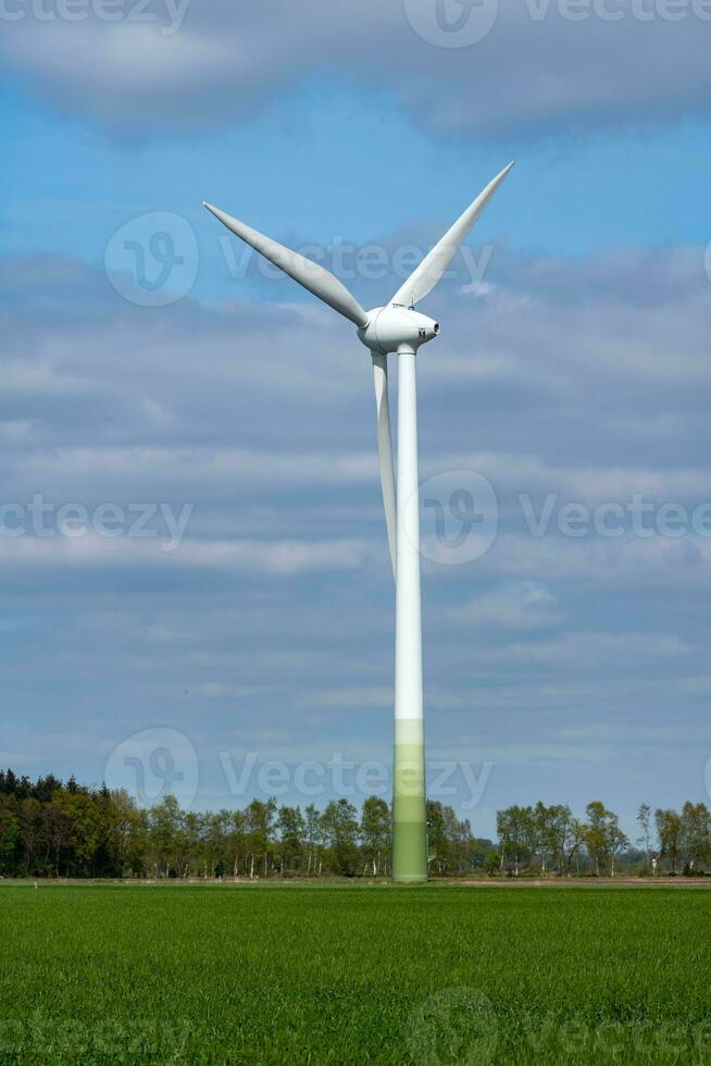 windturbine in de wind foto