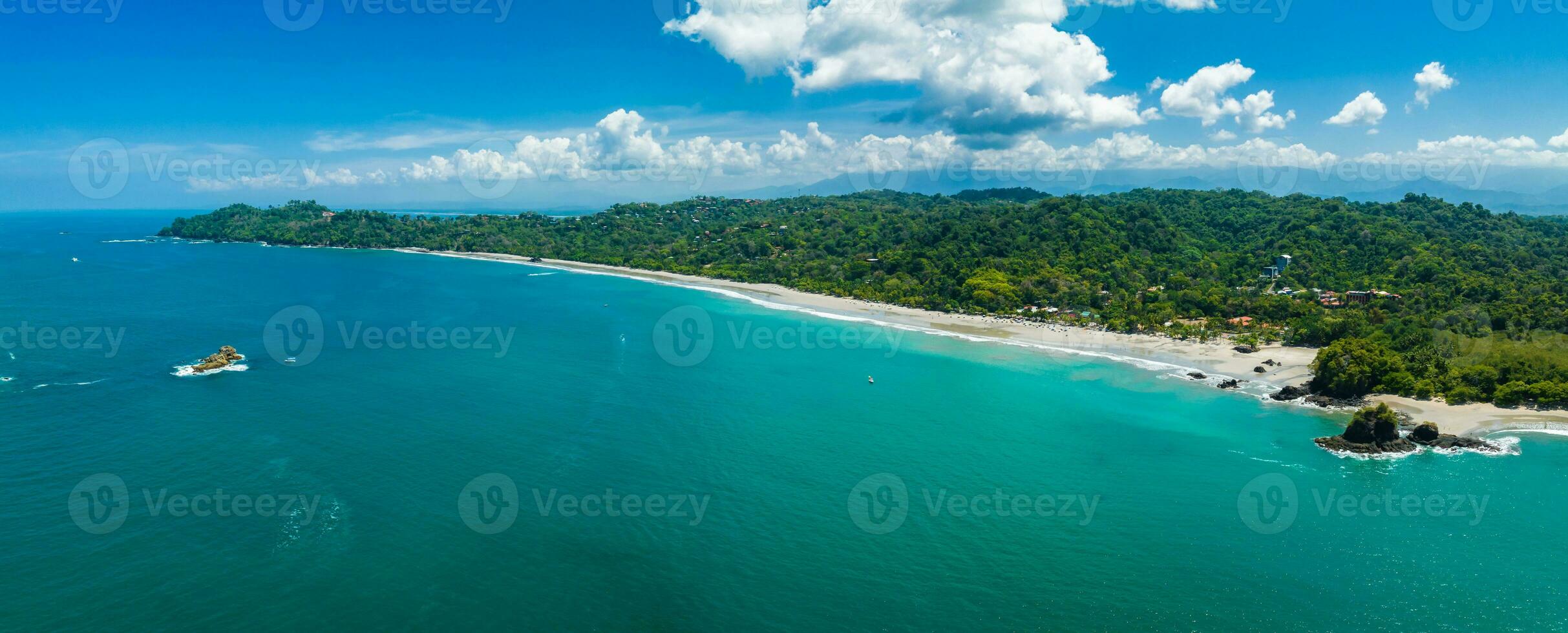 antenne visie van manuel antonio nationaal park in costa rica. foto