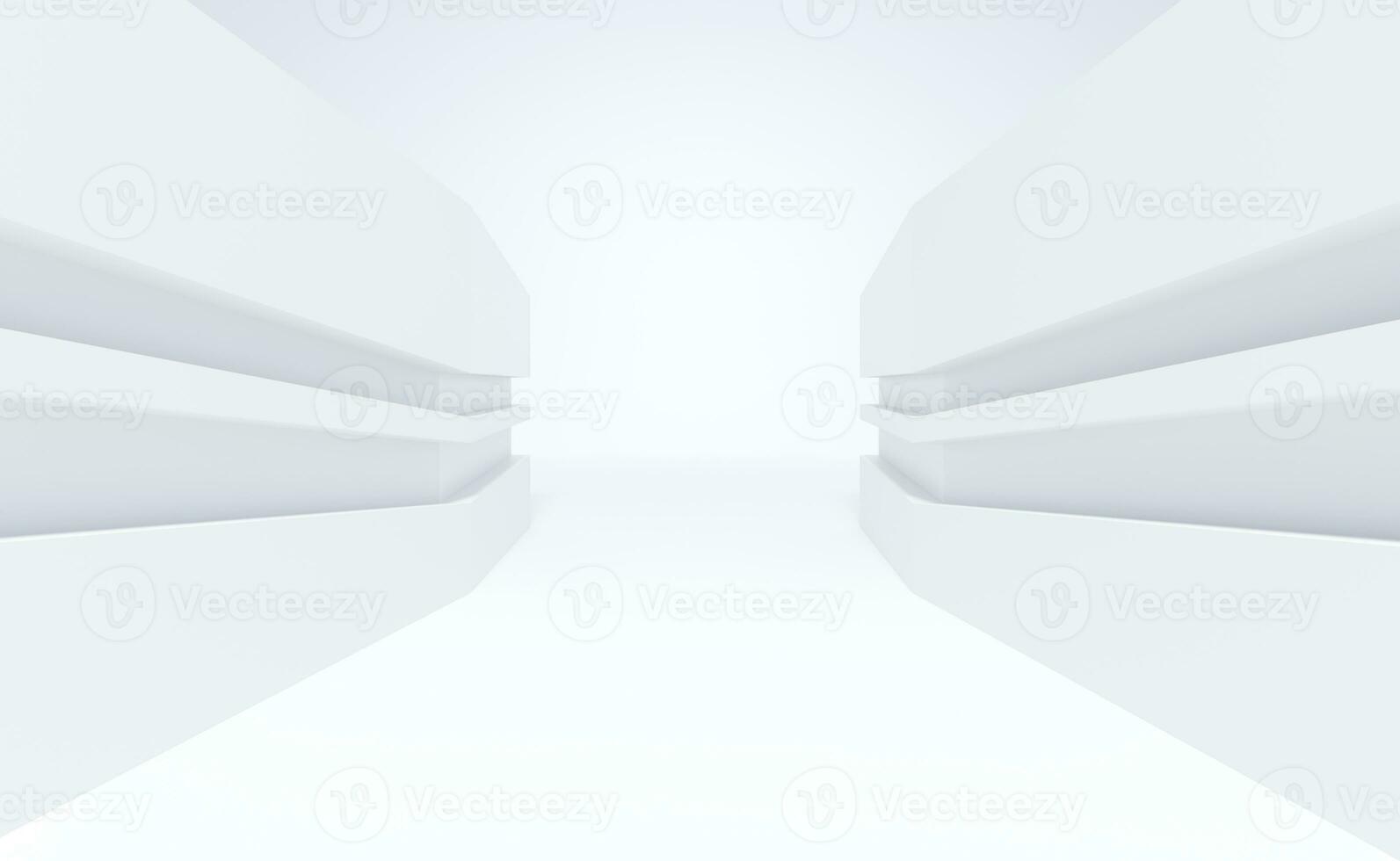 abstract achtergrond gemaakt van wit kubussen, 3d illustratie voor grafisch ontwerp. foto