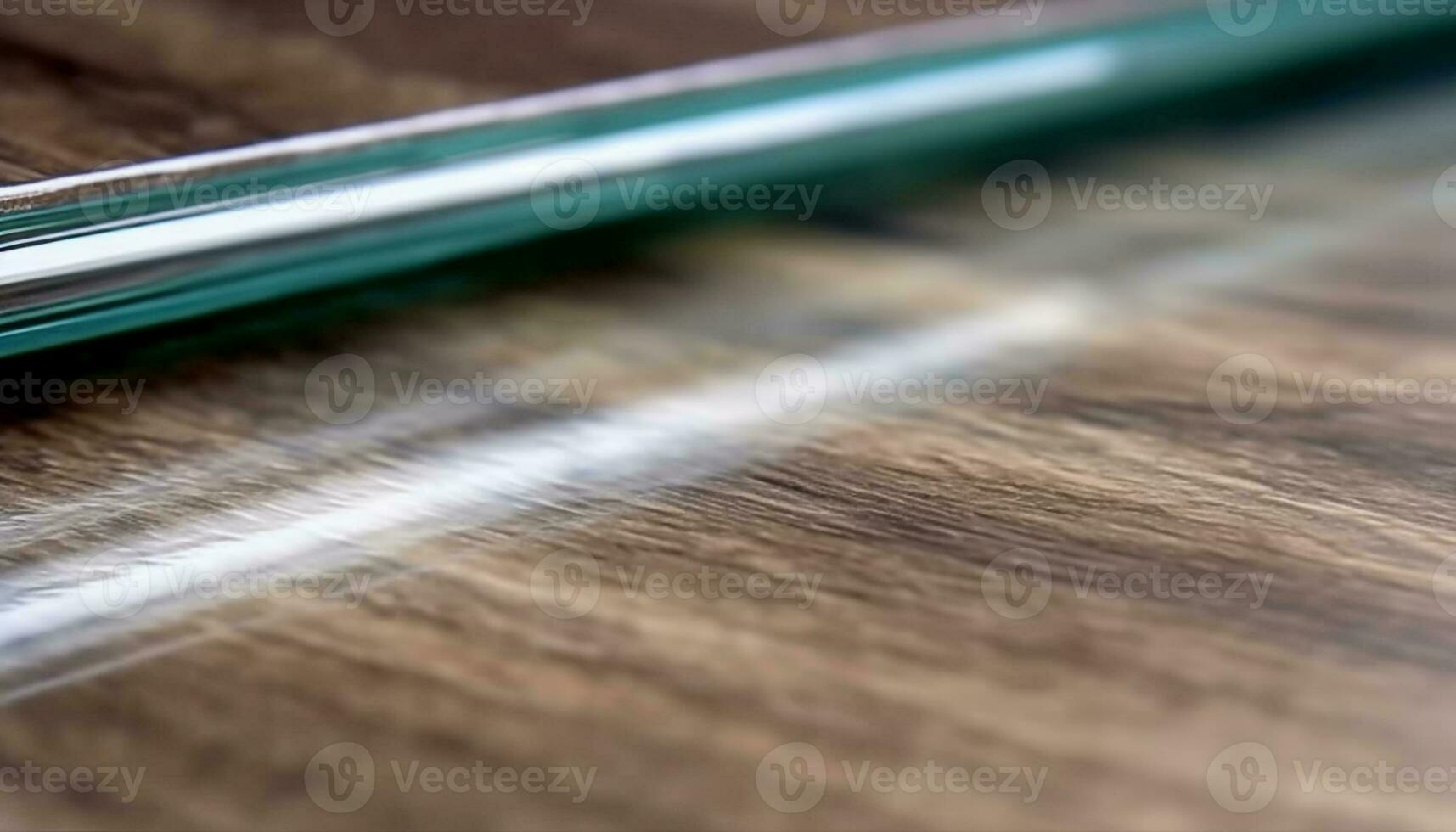hardhout plank vloeren Aan tafel met kopiëren ruimte voor bedrijf gegenereerd door ai foto
