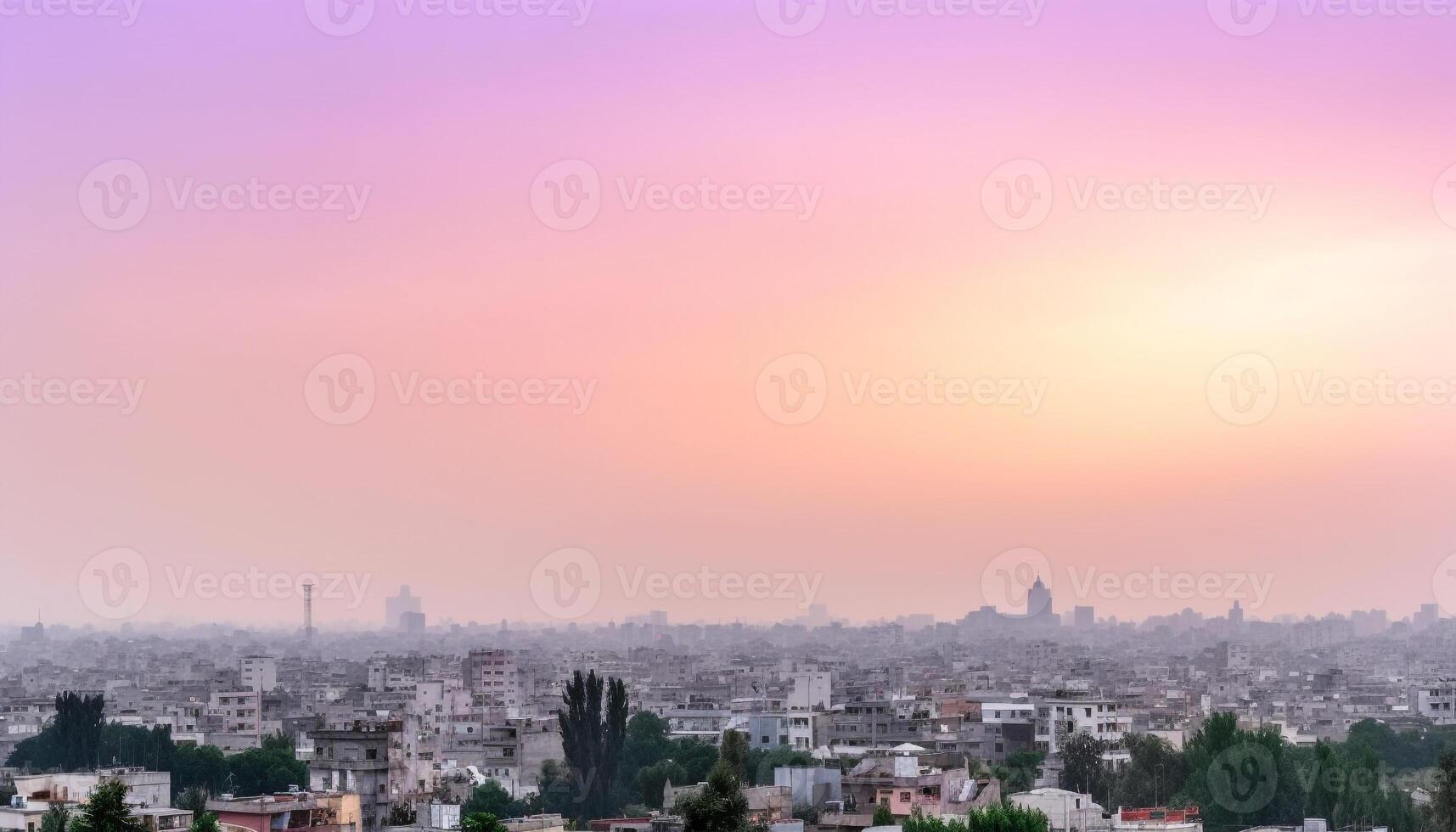 Beijing horizon Bij schemering, een multi gekleurde geschiedenis hoog omhoog gegenereerd door ai foto