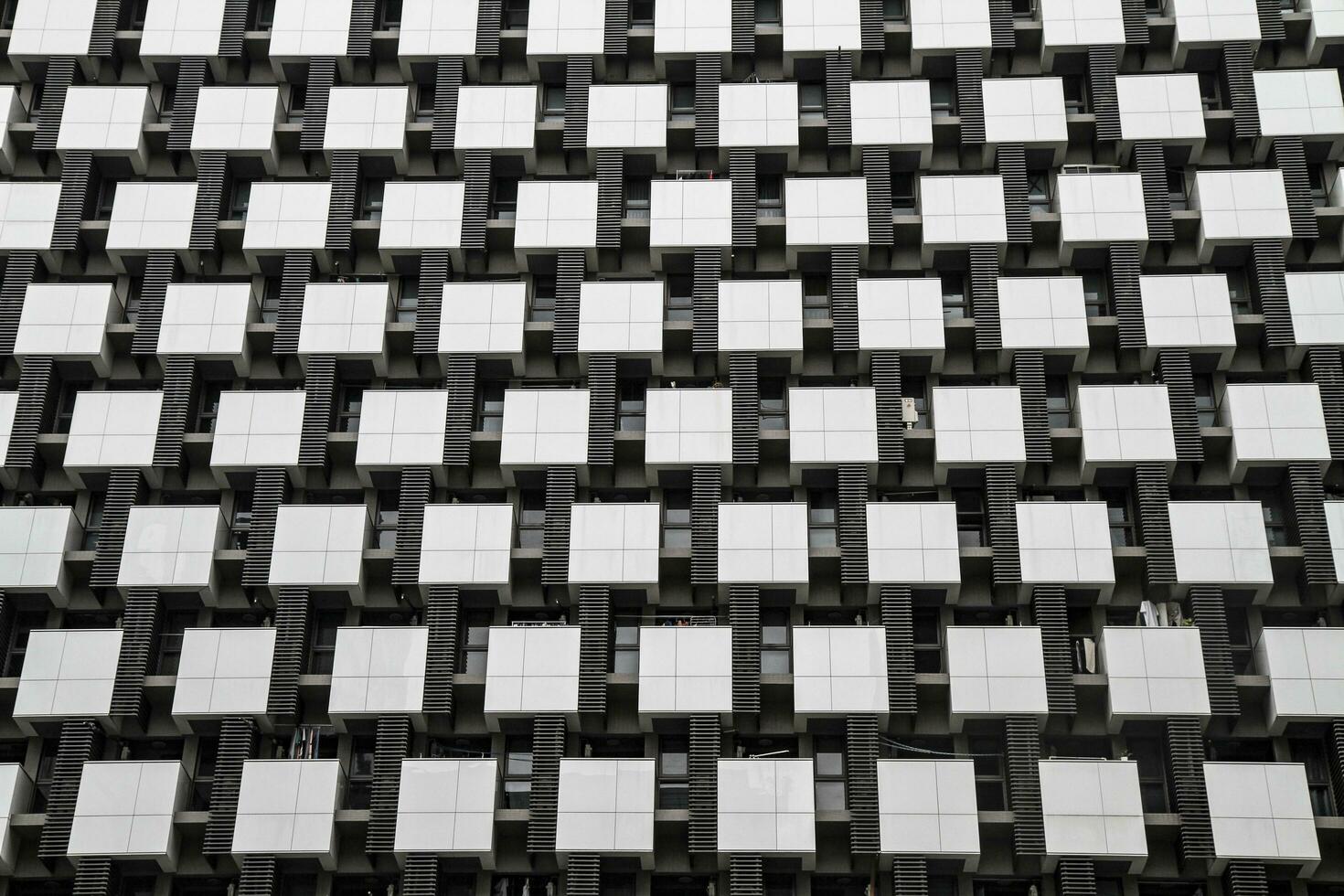 abstract visie van een woon- gebouw in taipei, Taiwan foto