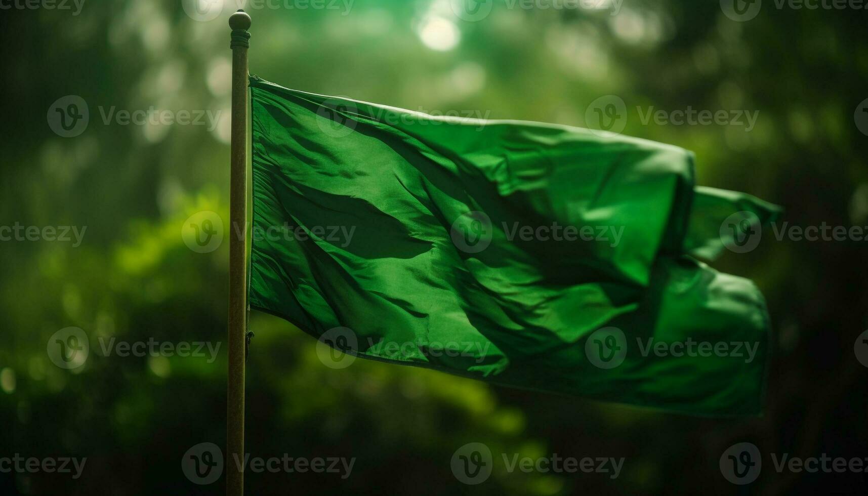 golvend vlaggenmast symboliseert patriottisme en vrijheid gegenereerd door ai foto
