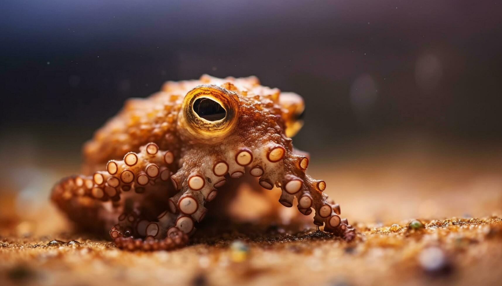 kleurrijk Octopus voelhoorn bereikt voor vers zeevruchten gegenereerd door ai foto