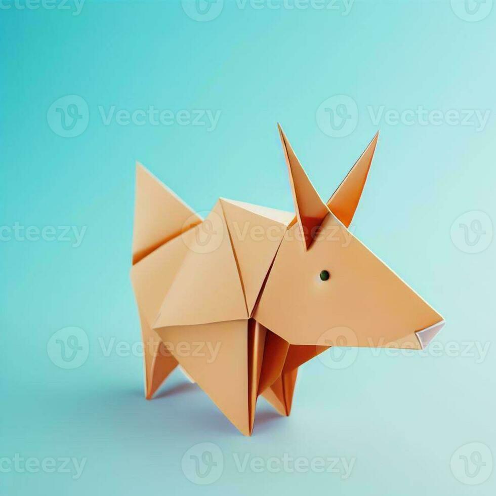 grillig vraagt zich af een verrukkelijk verzameling van schattig origami dieren foto