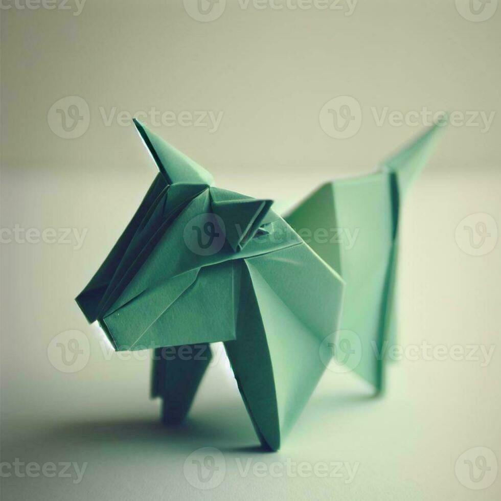 grillig vraagt zich af een verrukkelijk verzameling van schattig origami dieren foto