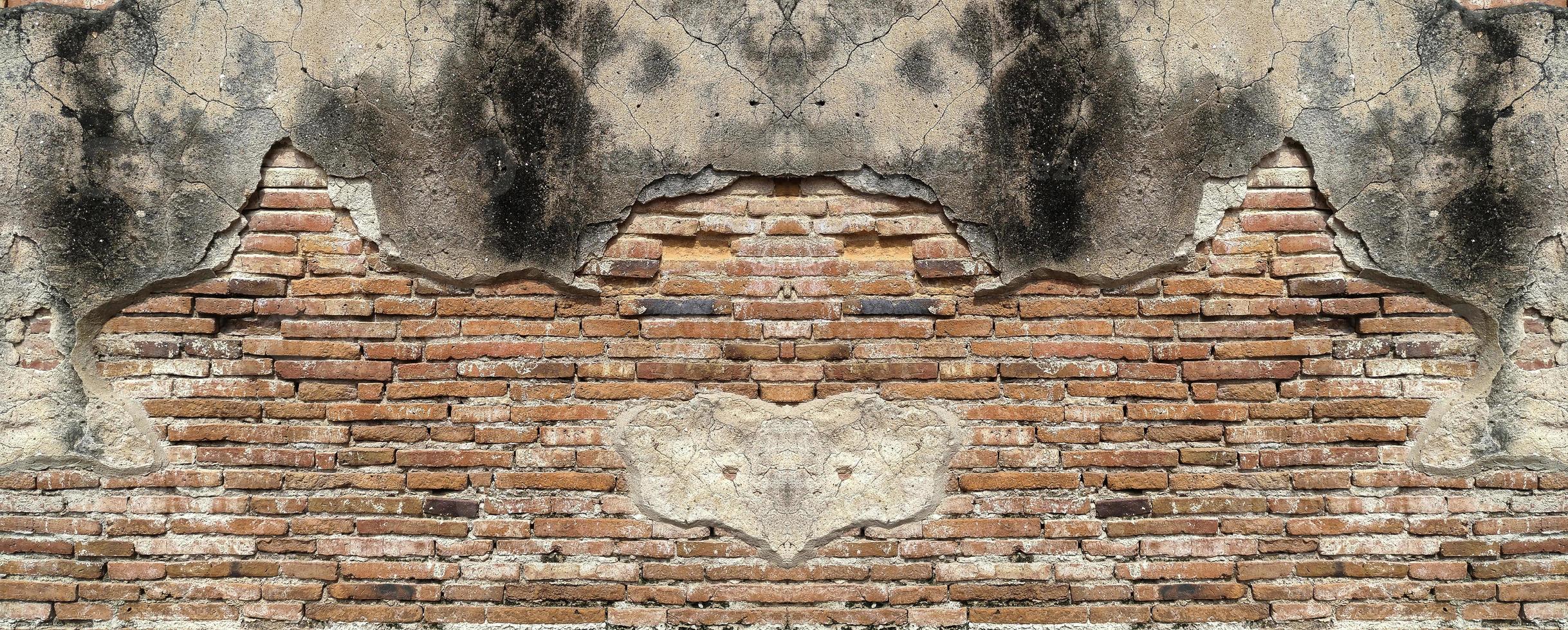 oude bakstenen muur textuur achtergrond foto