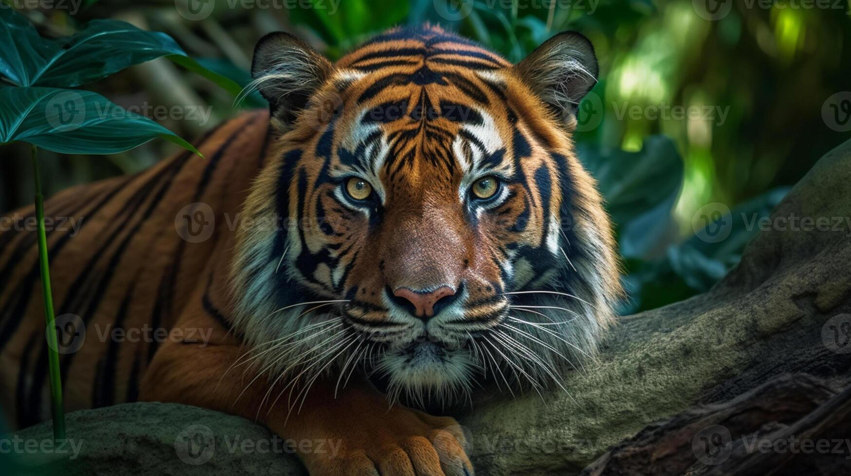 sumatran tijger gebruik makend van generatief ai foto