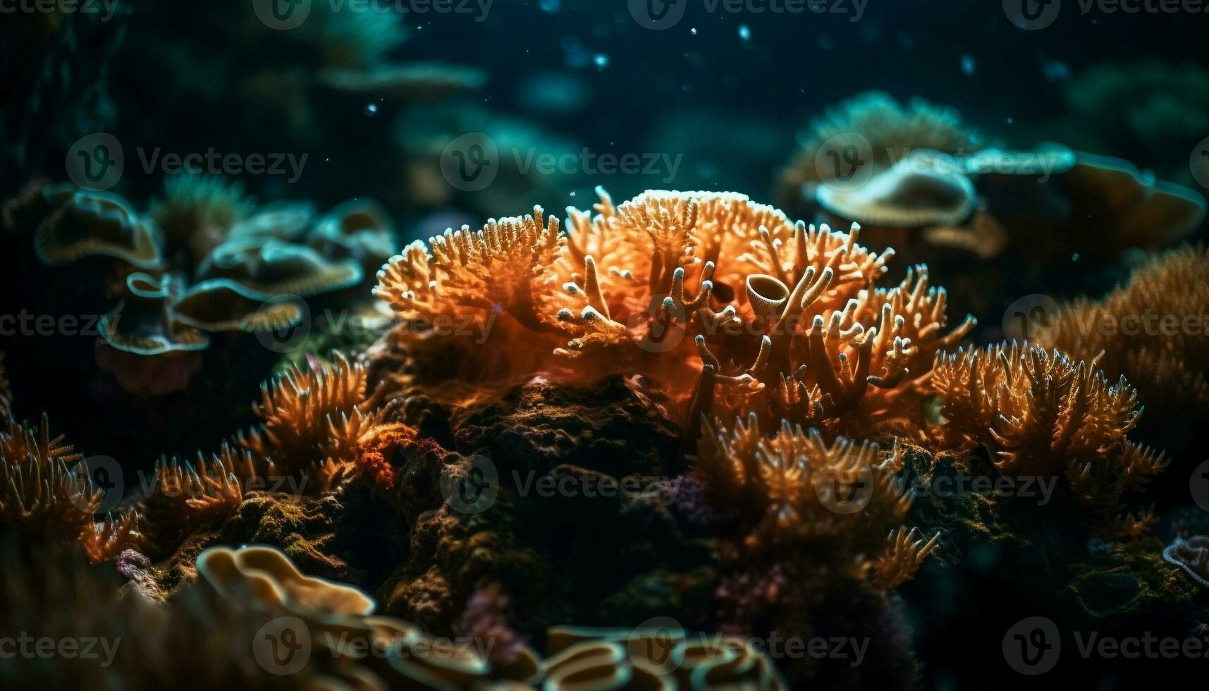 kleurrijk zee leven gedijt in tropisch rif gegenereerd door ai foto