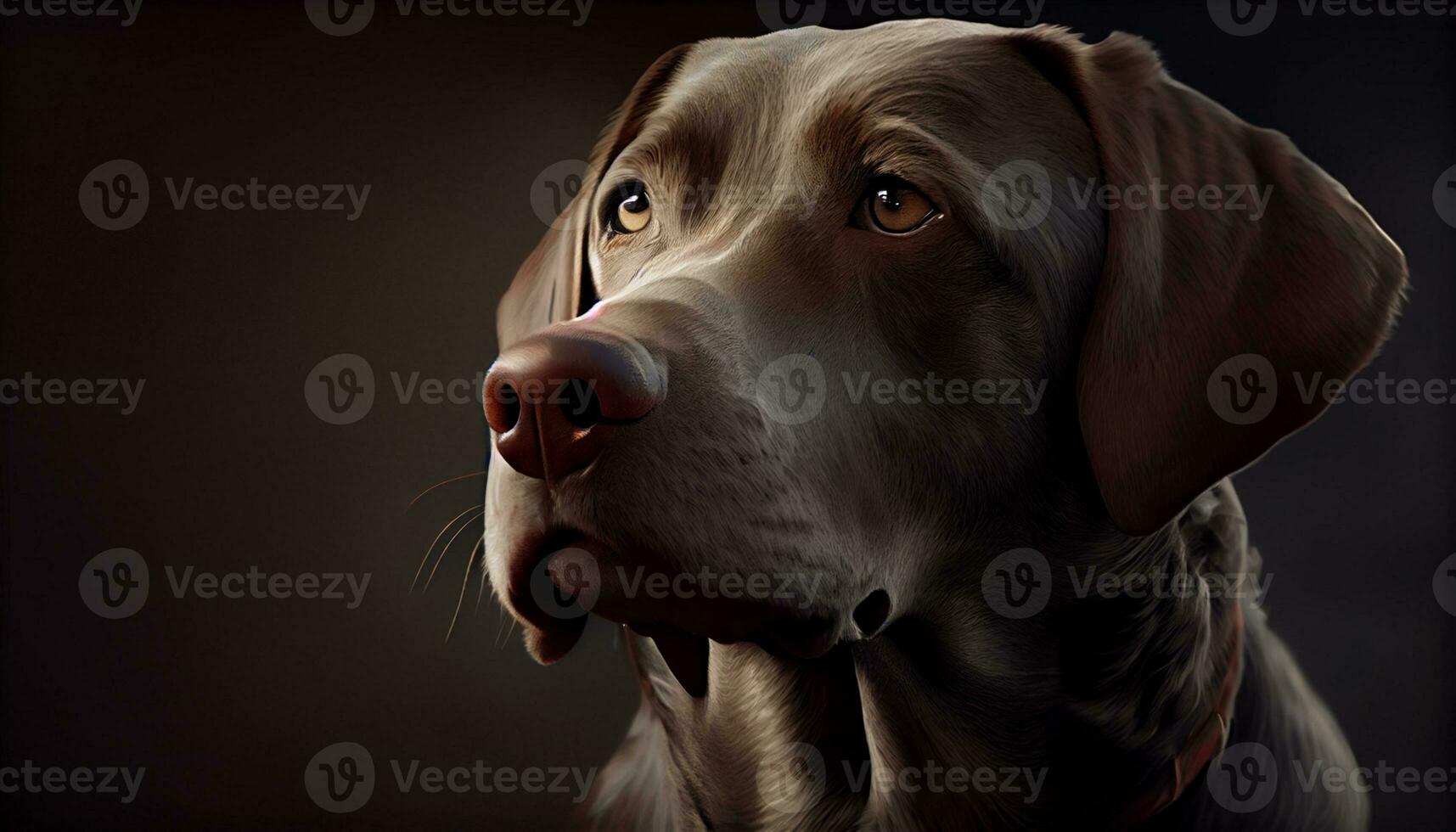 schoonheid labrador hond mascotte hoofd ,generatief ai foto