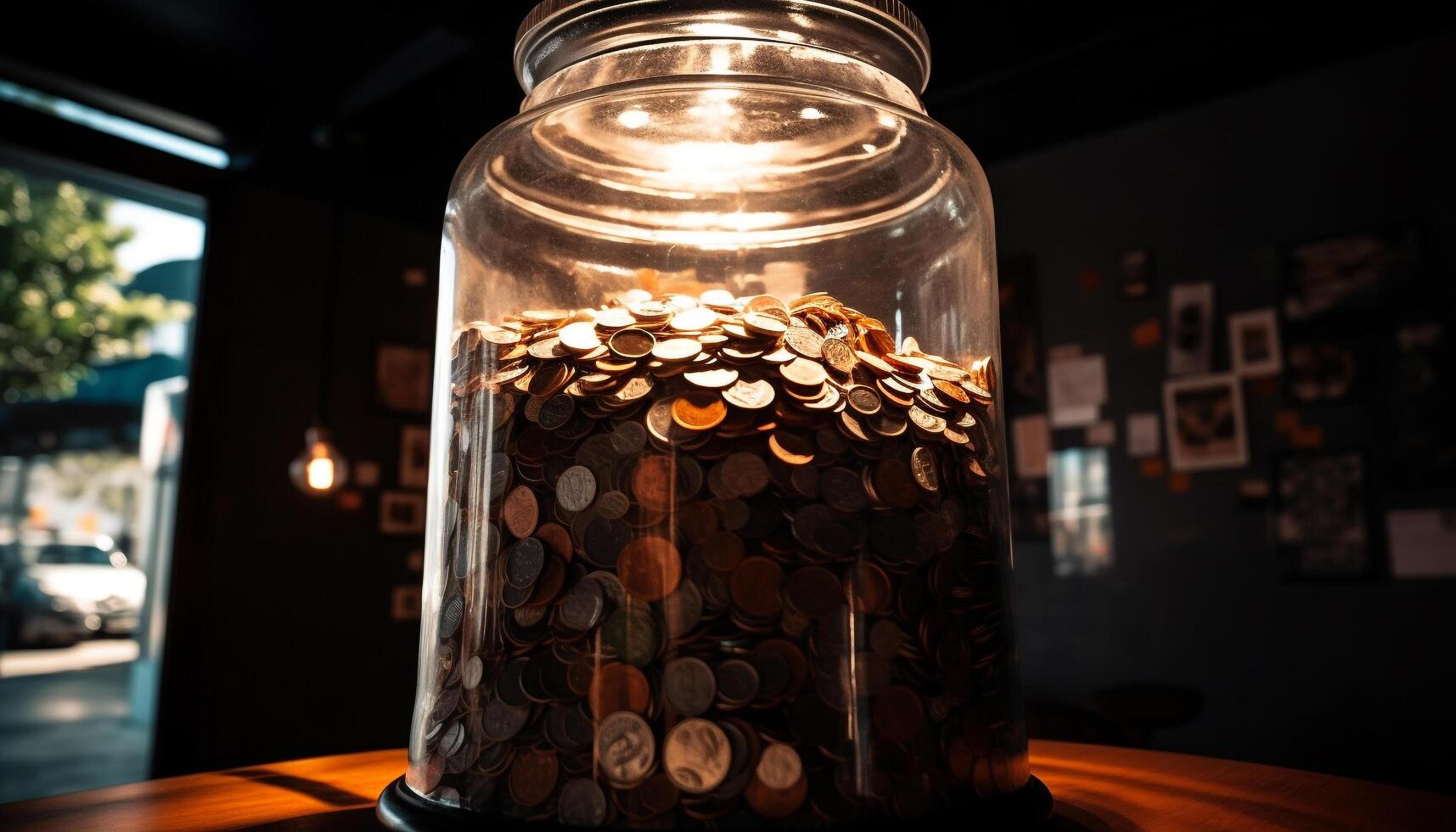 een gloeiend koffie Boon verlicht de donker, zoet vloeistof morsen gegenereerd door ai foto