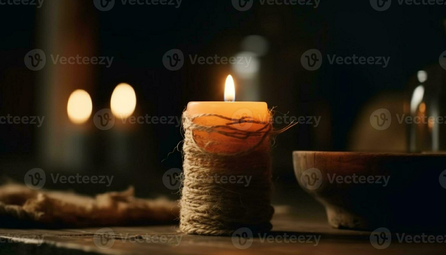 natuurlijk fenomeen van brand verhelderend rustiek decoratie gegenereerd door ai foto