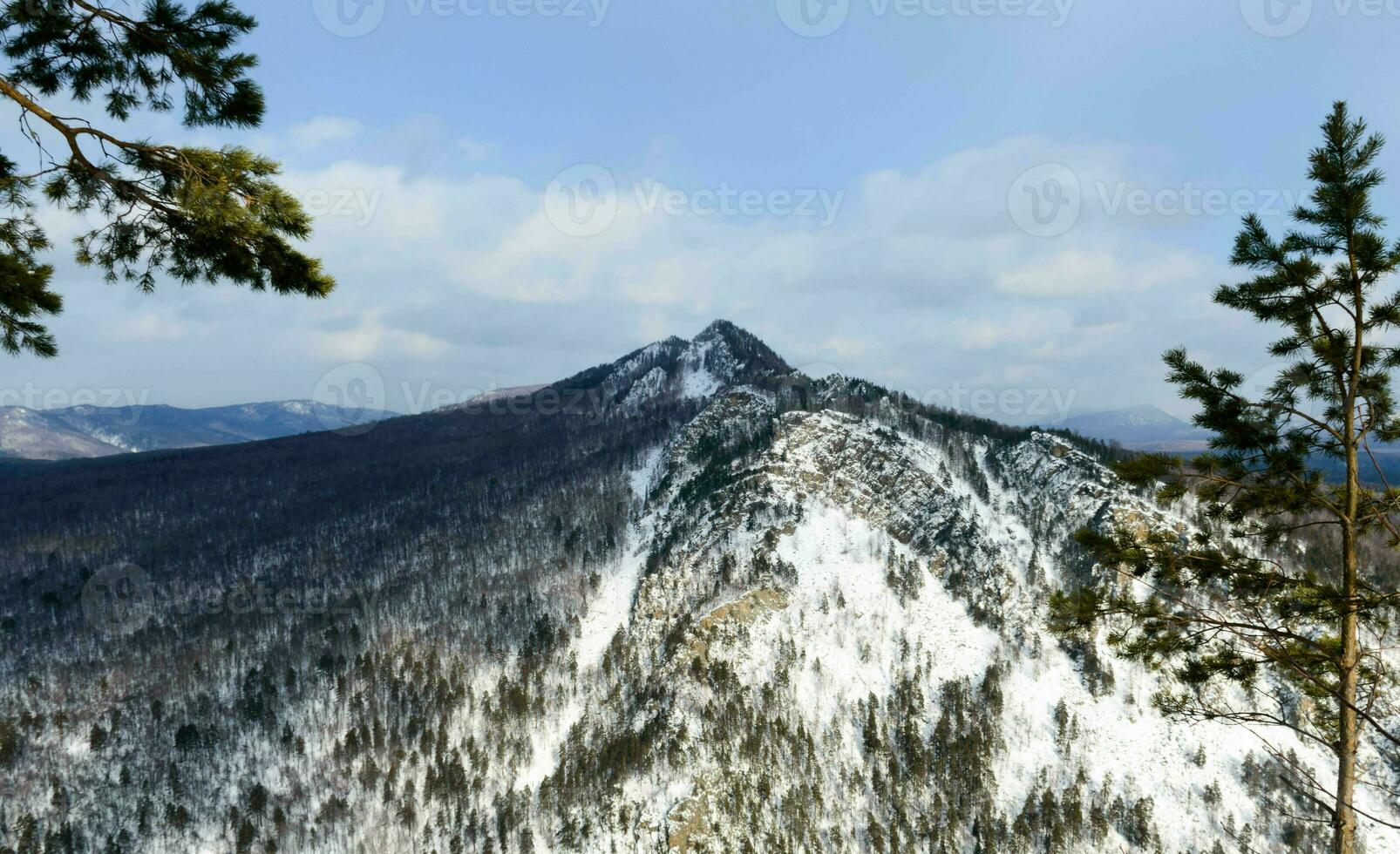 landschap natuur sneeuw winter bergen foto