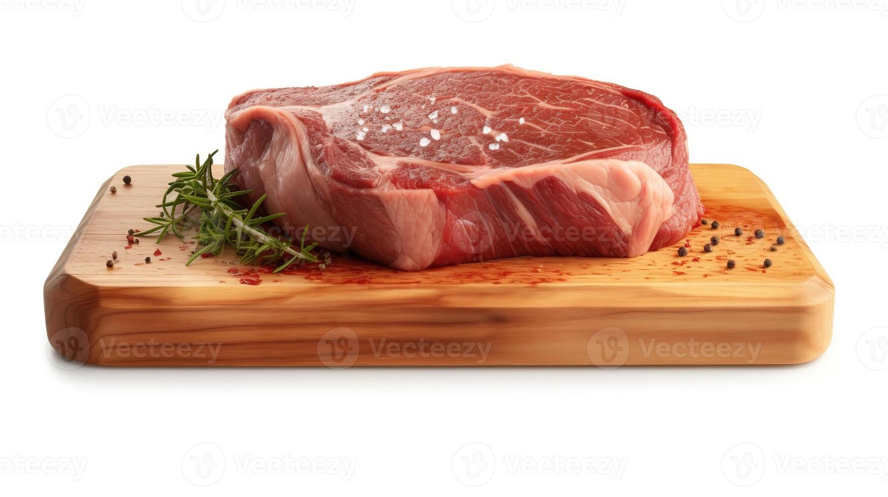 vers rauw rundvlees steak, ai gegenereerd foto