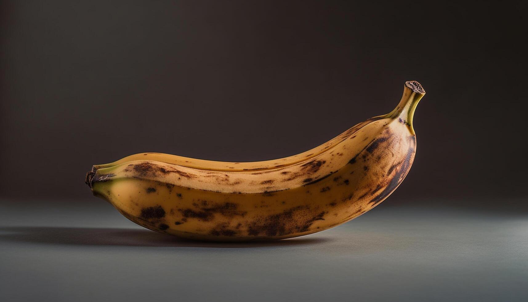 rijp geel banaan, een vers biologisch tussendoortje voor gezond aan het eten gegenereerd door ai foto