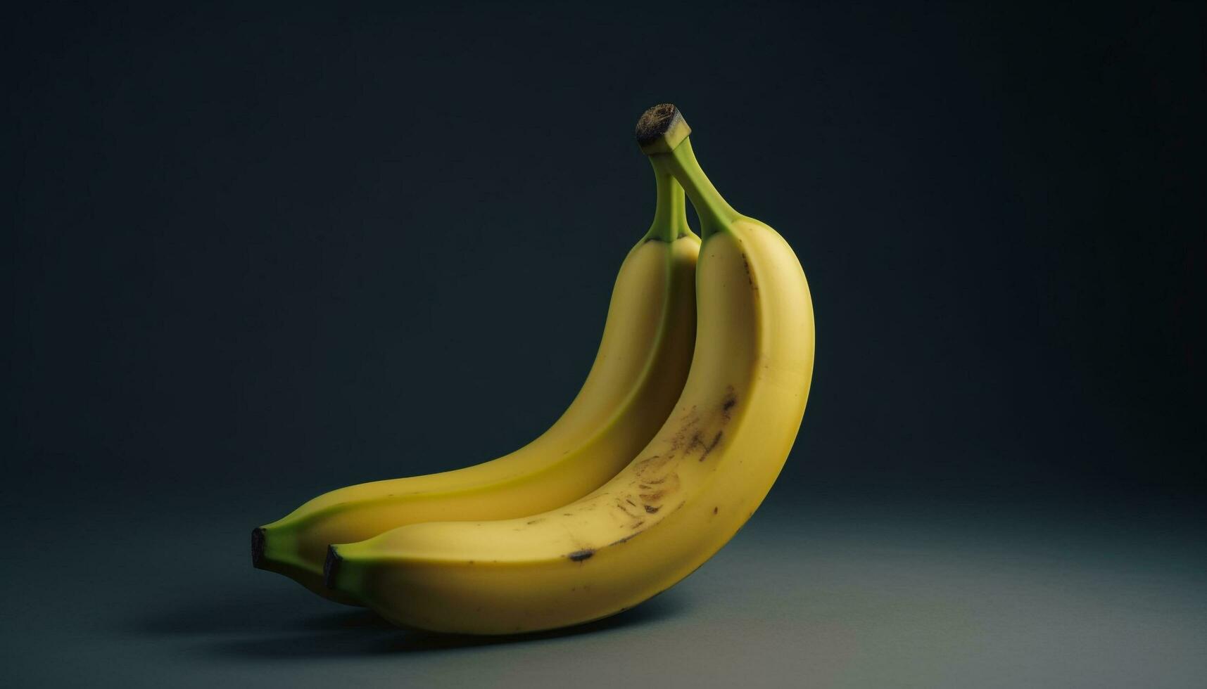 sappig, rijp banaan een gezond tussendoortje voor een verfrissend zomer gegenereerd door ai foto