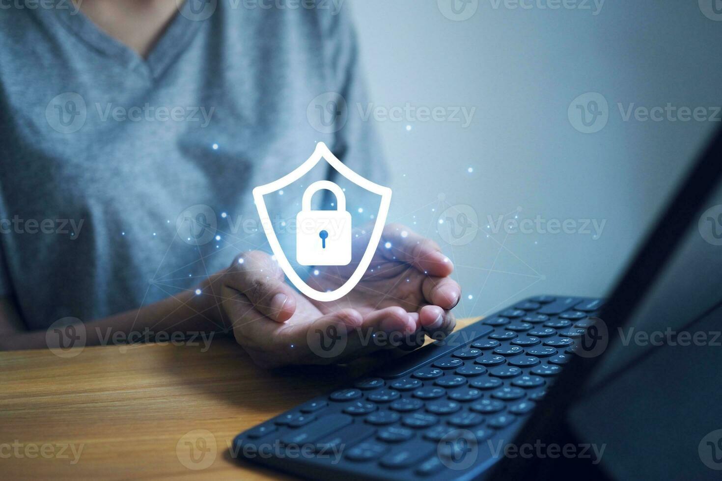 cyberveiligheid globaal netwerk veiligheid technologie cyber veiligheid concept. foto