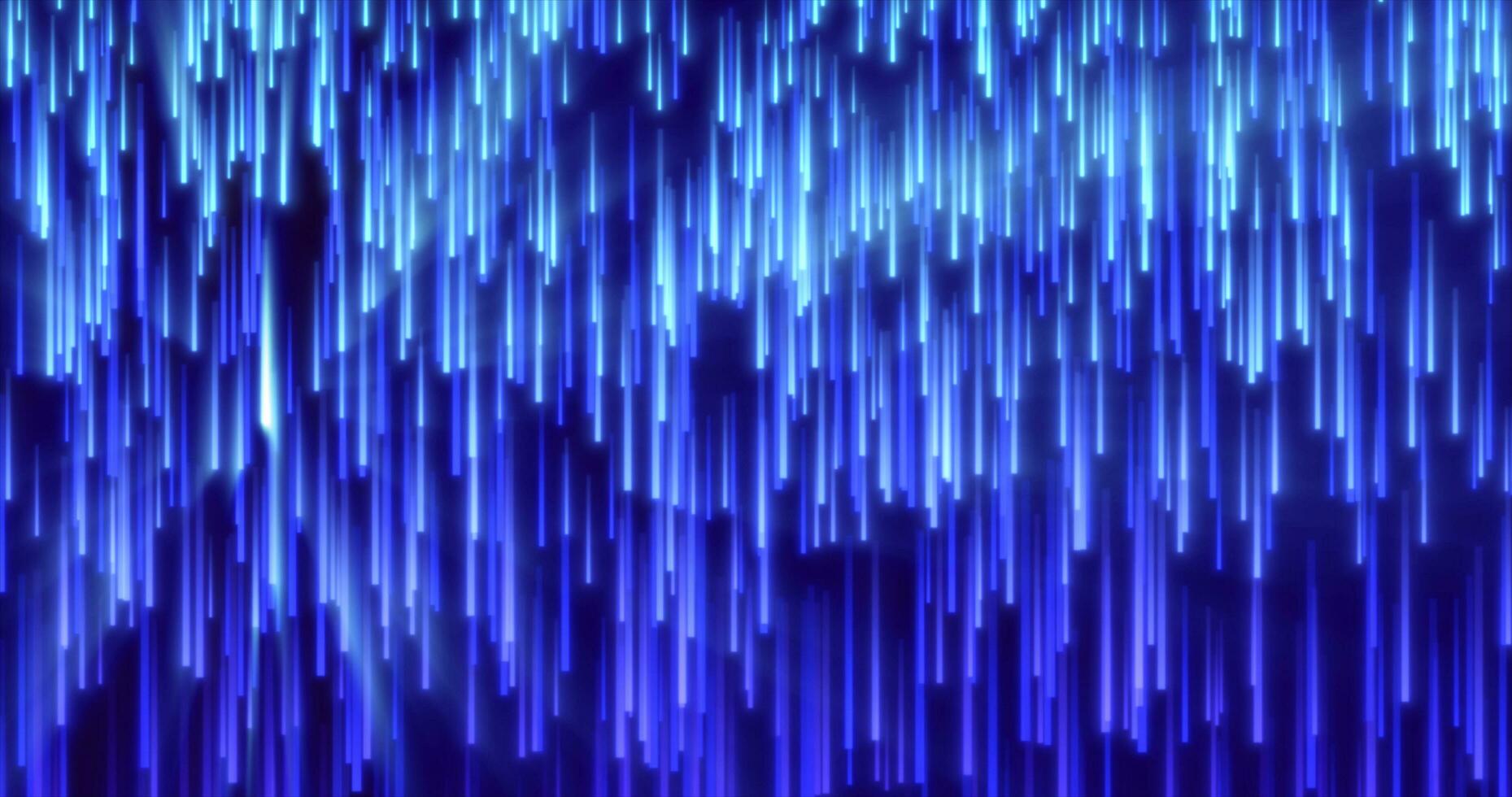 abstract blauw energie gloeiend lijnen regenen naar beneden futuristische hi-tech achtergrond foto
