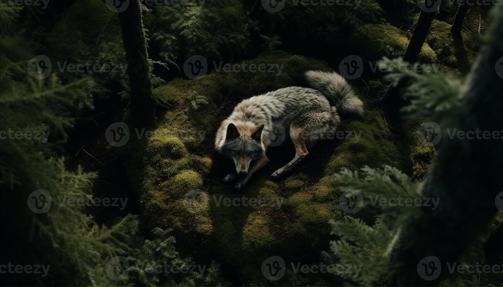 wild wolf gehuil in winter landschap, aan het kijken ongedomesticeerd katachtig gegenereerd door ai foto