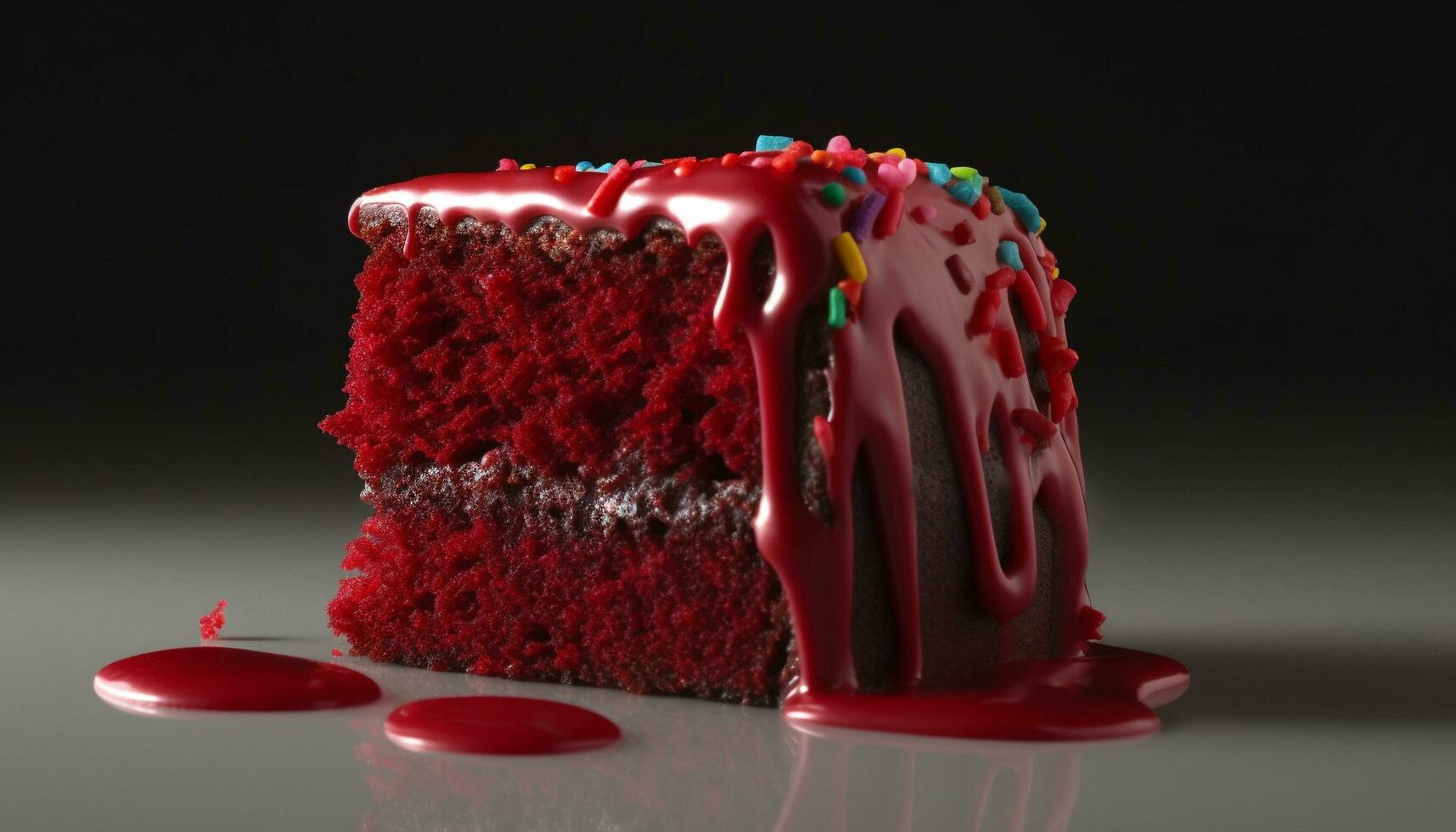 toegeeflijk chocola verjaardag taart met vers fruit en romig suikerglazuur gegenereerd door ai foto