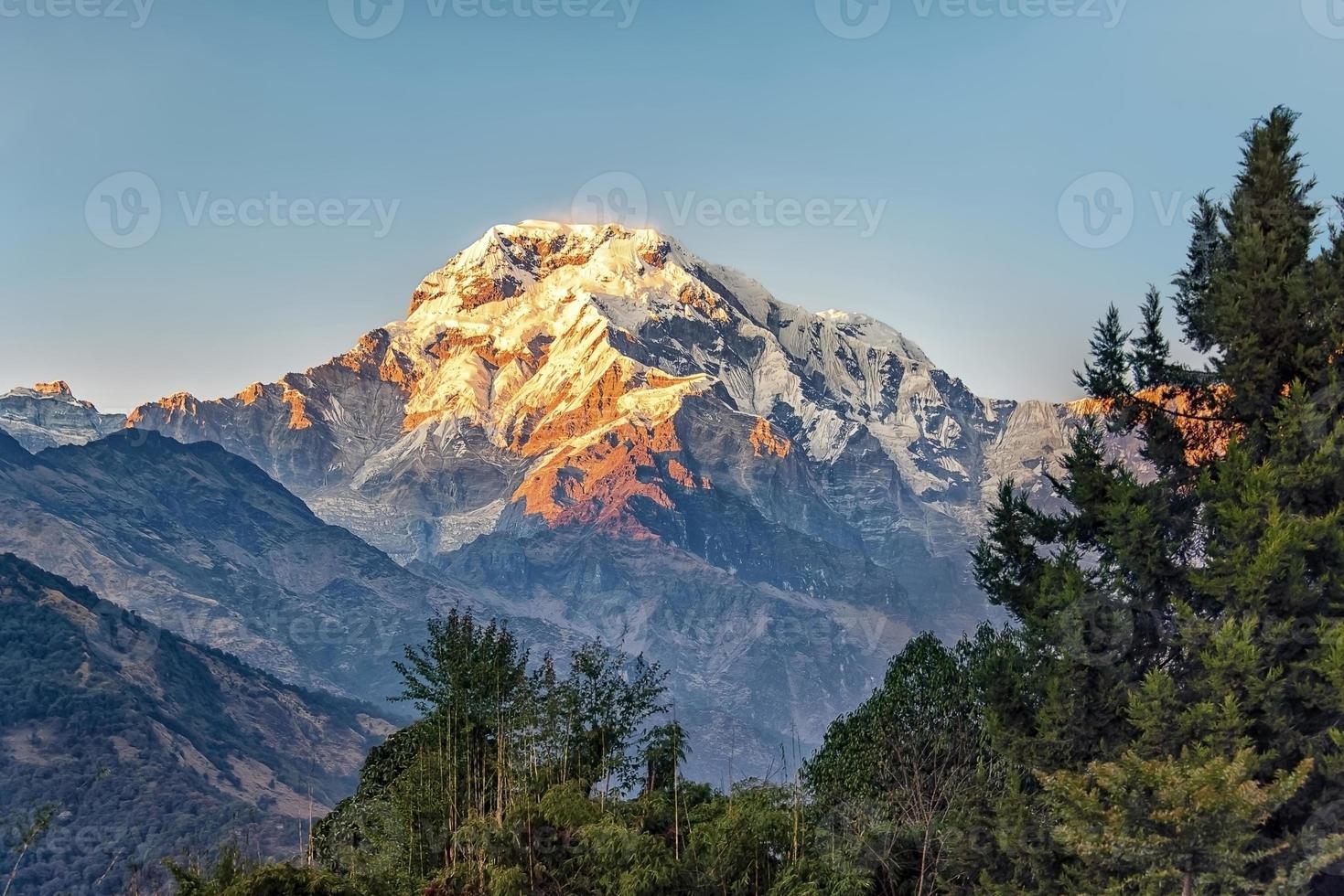 annapurna beschermd gebied in nepal foto