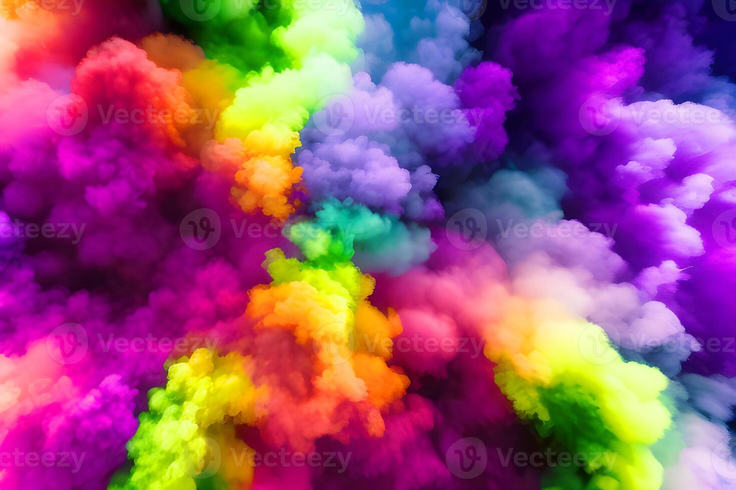 abstract kleurrijk rook achtergrond ai gegenereerd foto