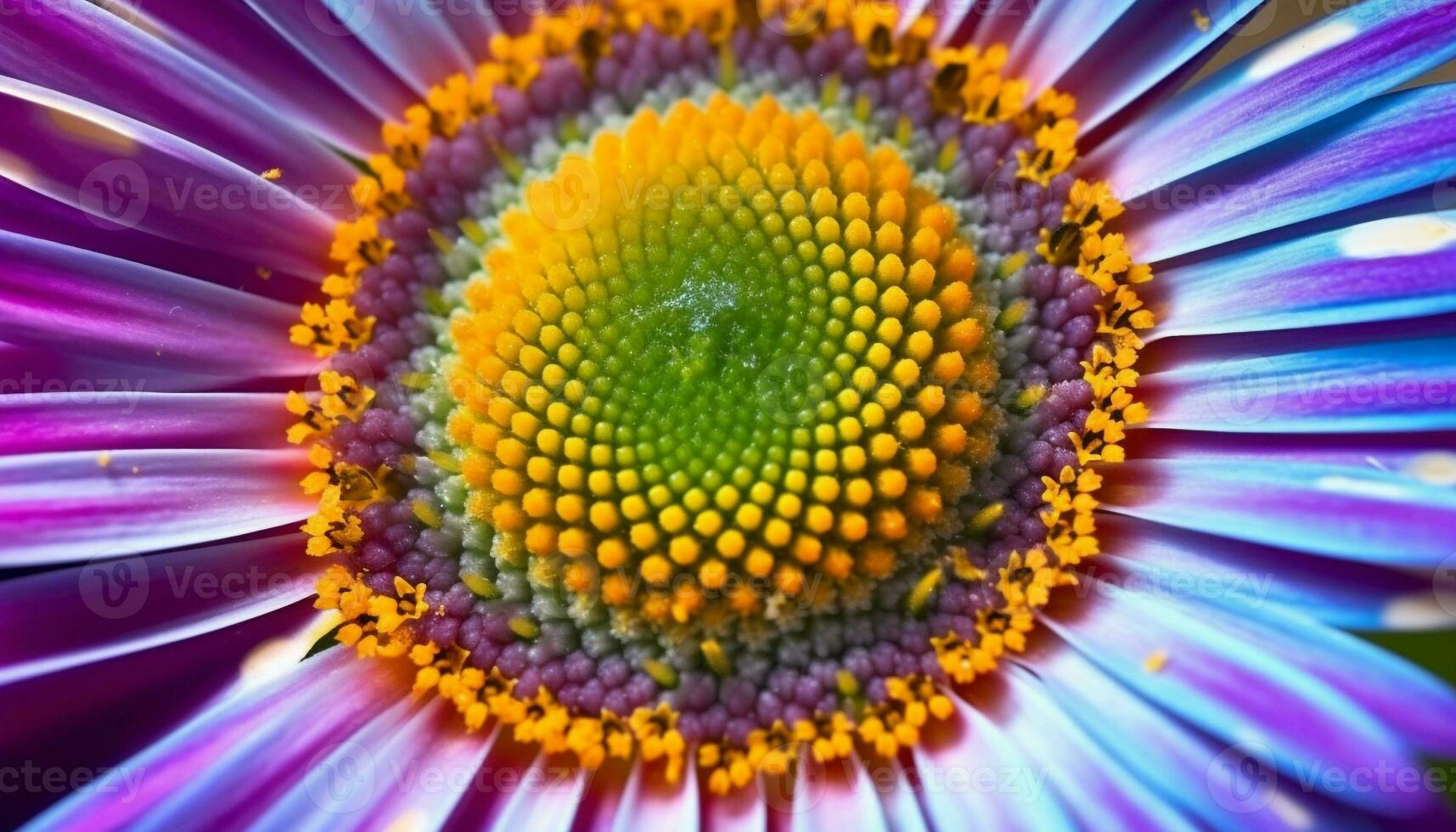 levendig kleuren van madeliefjes en zonnebloemen in formeel tuin weide gegenereerd door ai foto