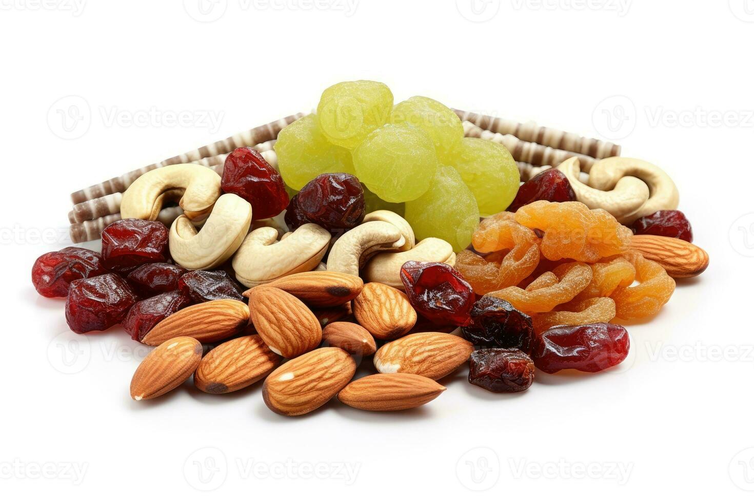 gezond snacks wit geïsoleerd achtergrond voedsel fotografie ai gegenereerd foto