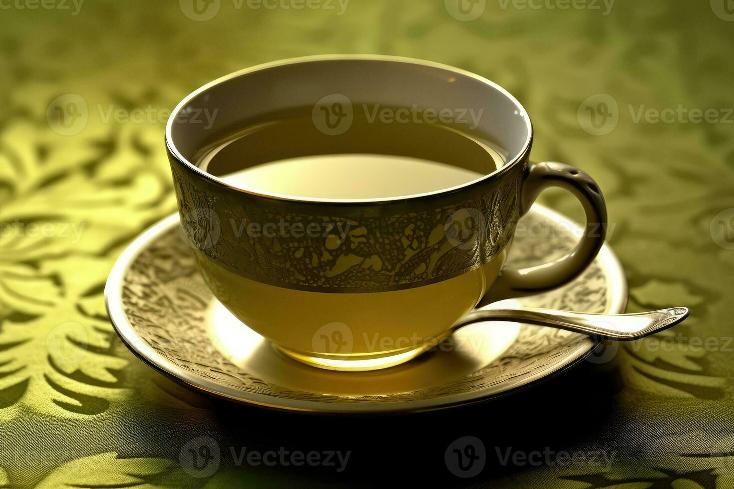 kop heet groen thee profesional reclame voedsel fotografie ai gegenereerd foto