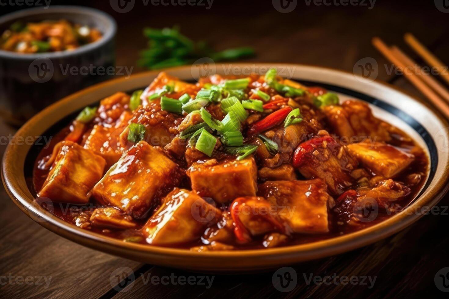 voorraad foto van ma po tofuma po tofu smp duf pokdalig oma tahoe voedsel fotografie generatief ai